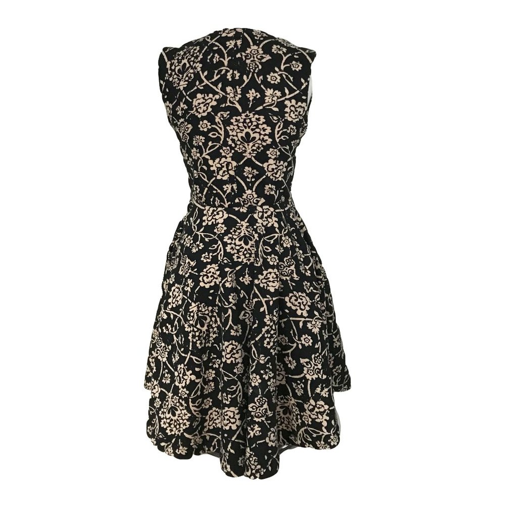Effie’s Heart Front Zip Fleece Lined Floral Dress - Picture 3 of 5